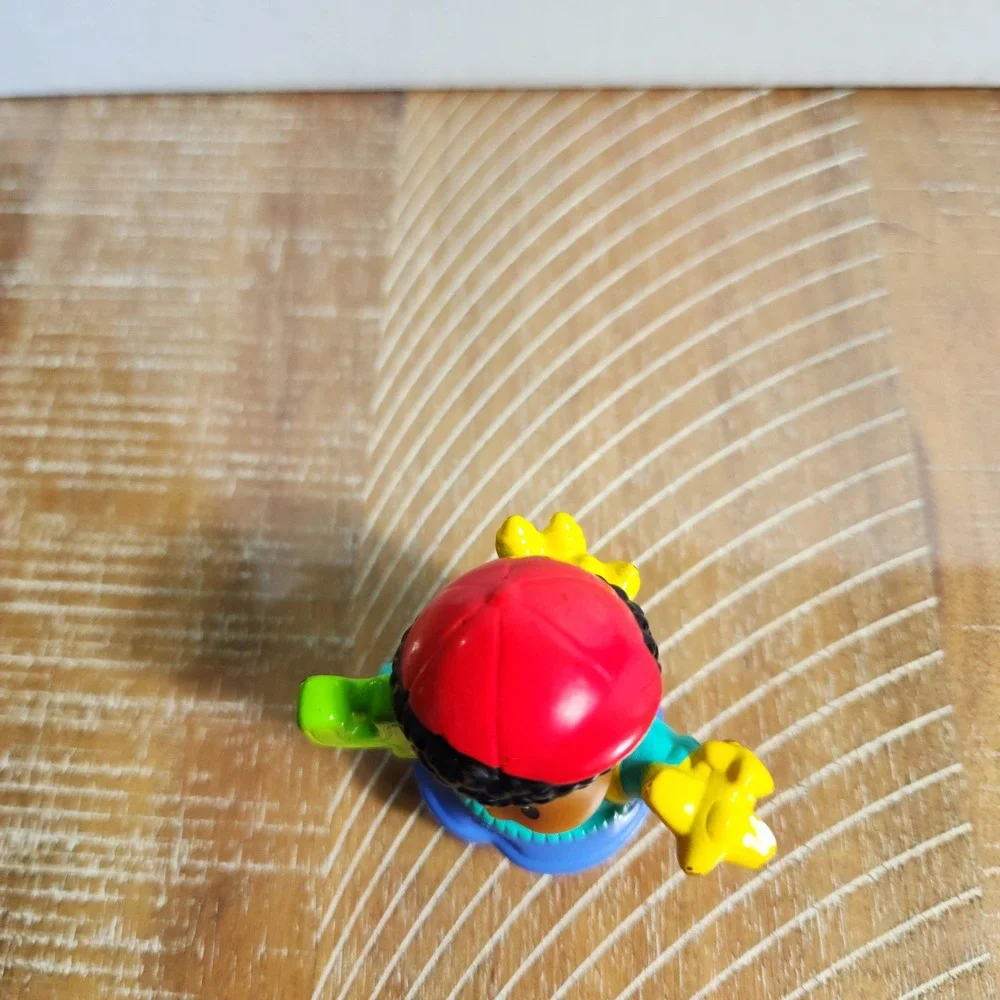 Fisher Price Little People Boy Red Hat Cactus Backpack Figure 2005 Mattel